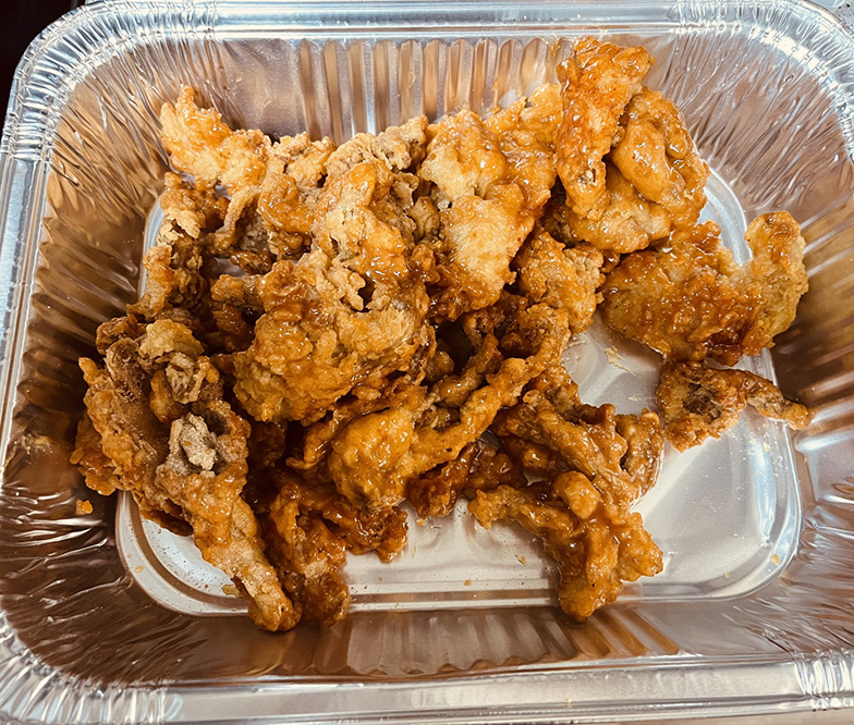 golden crunch of Fried Chkn (Oyster Mushrooms!)